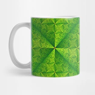 Green shining silk or satin like pattern Mug